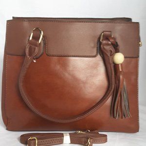 FAUX LEATHER CROSSBODY PURSE